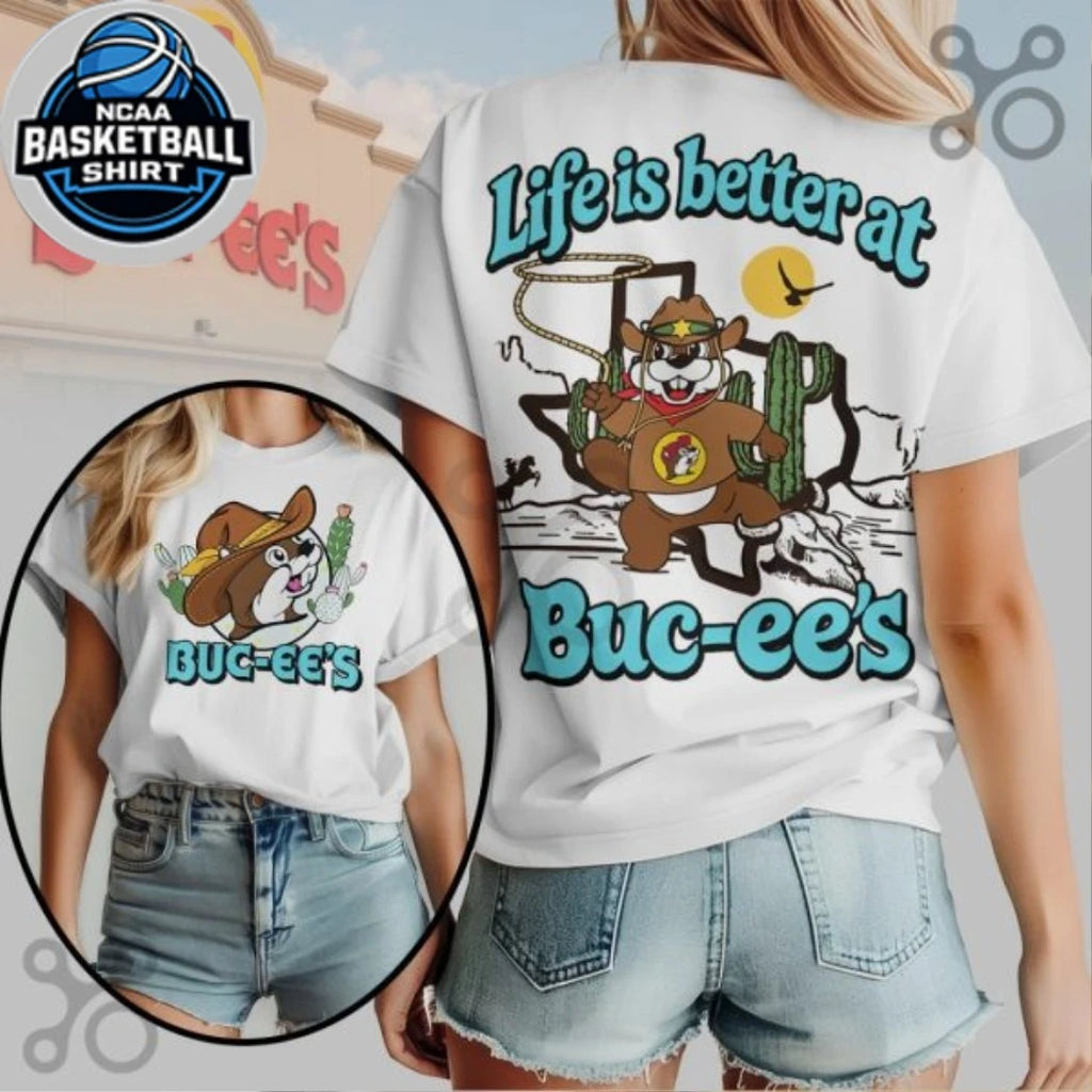 Buc-ee’s Texas Cowboy Graphic Tee, Cute Texas Beaver T-Shirt
