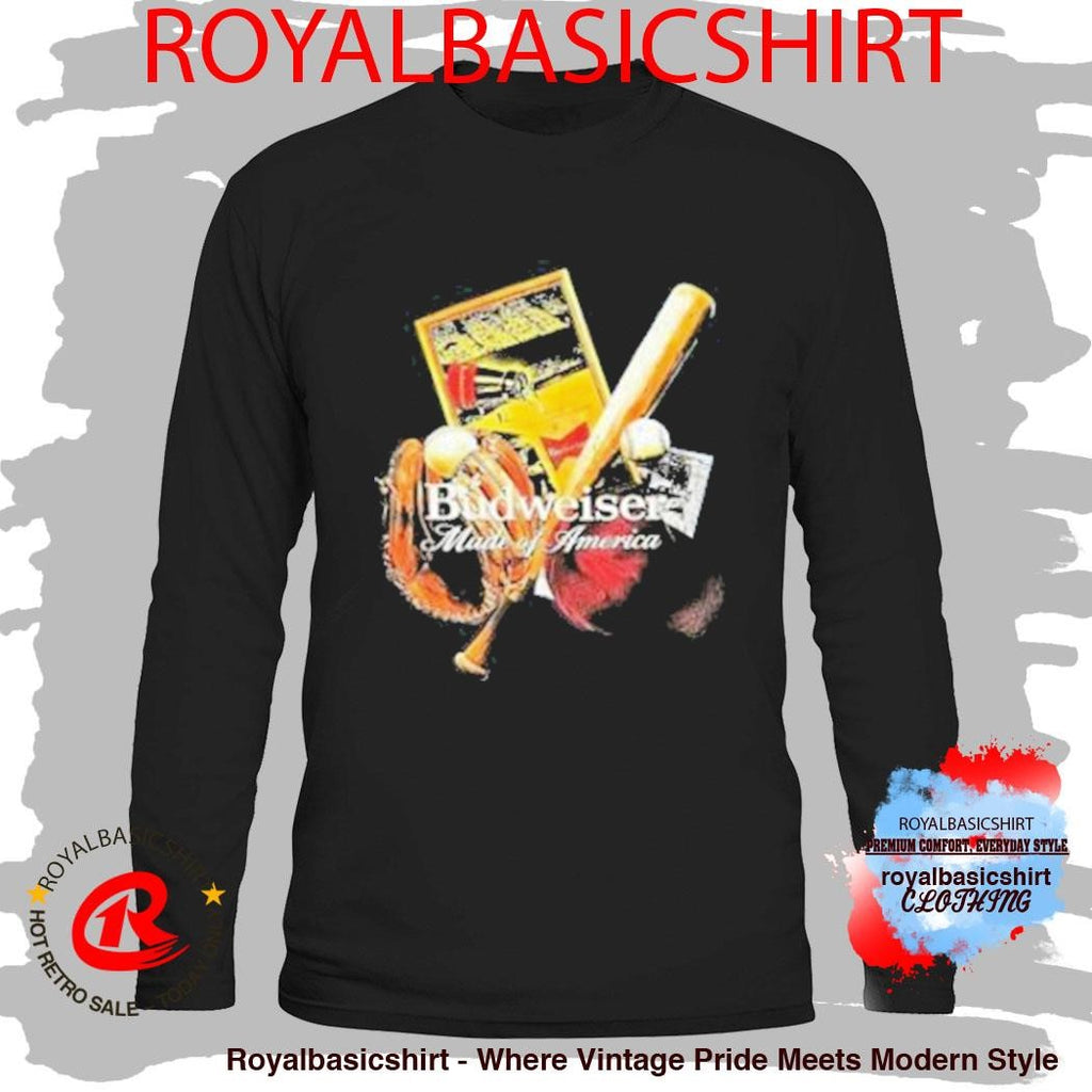 Budweiser Legacy Slugger Made Of America T-Shirt