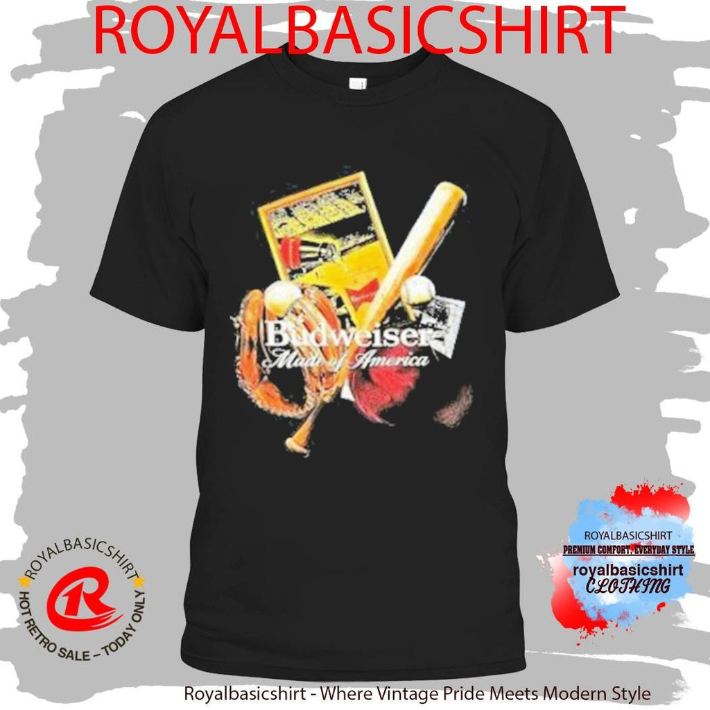 Budweiser Legacy Slugger Made Of America T-Shirt