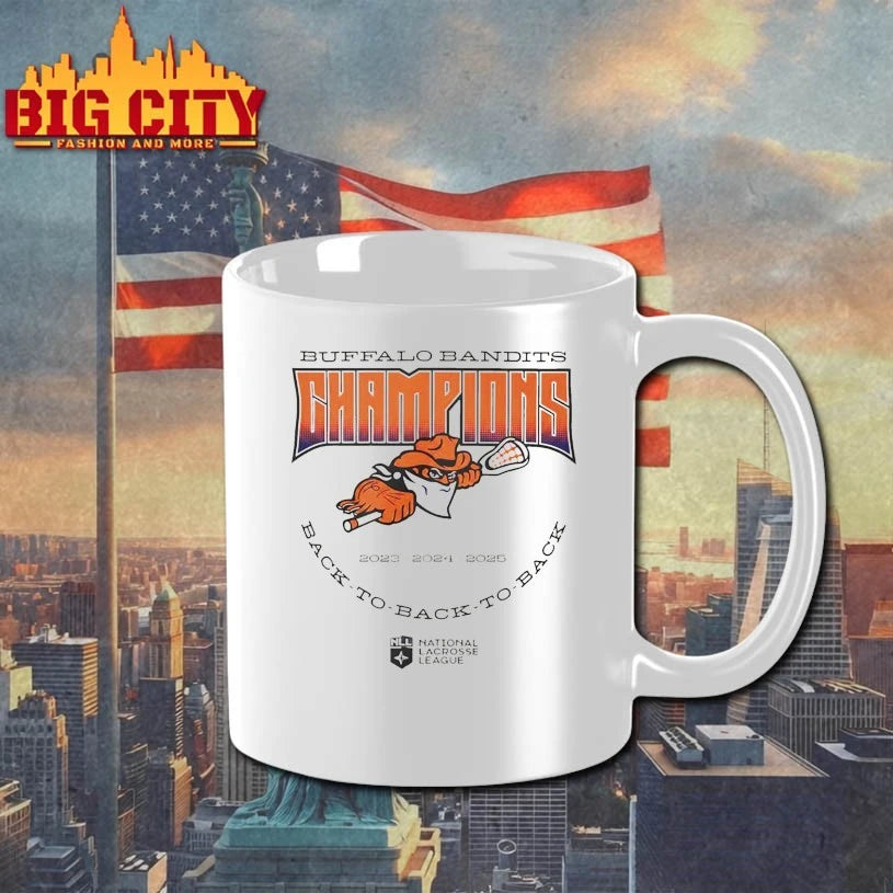 Buffalo Bandits Back To Back To Back Nll Champions 2025 Shirt