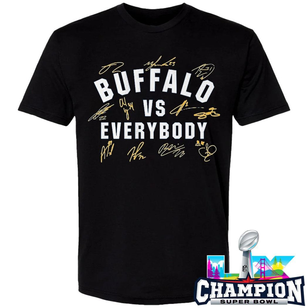 Buffalo Hockey Vs Everybody Signatures Shirt