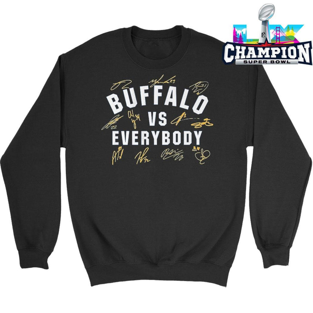 Buffalo Hockey Vs Everybody Signatures Shirt