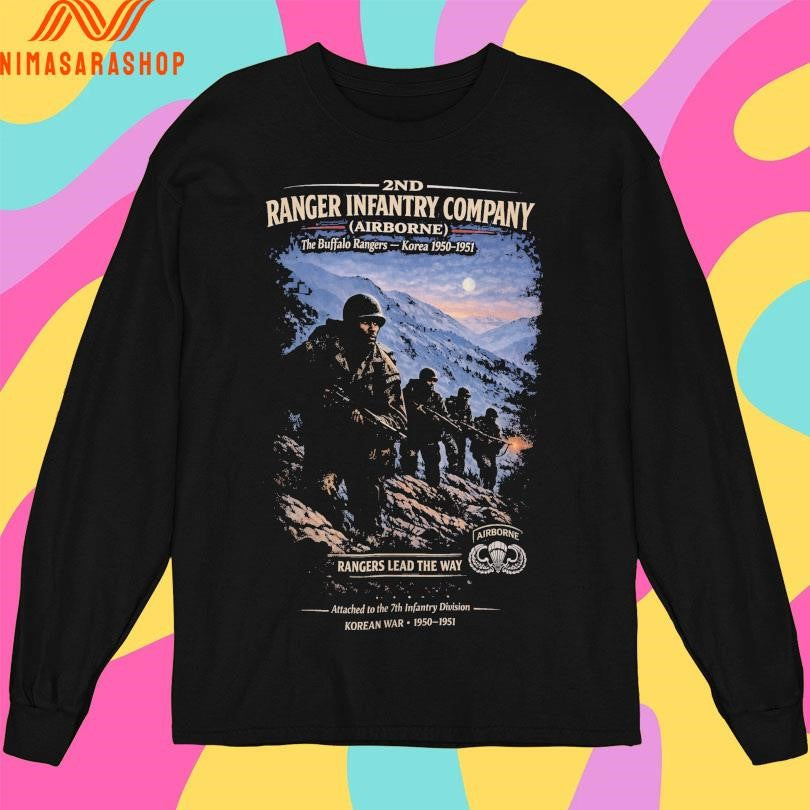Buffalo Rangers 2nd Ranger Infantry Company Airborne The Buffalo Rangers Korea 1950-1951 Shirts