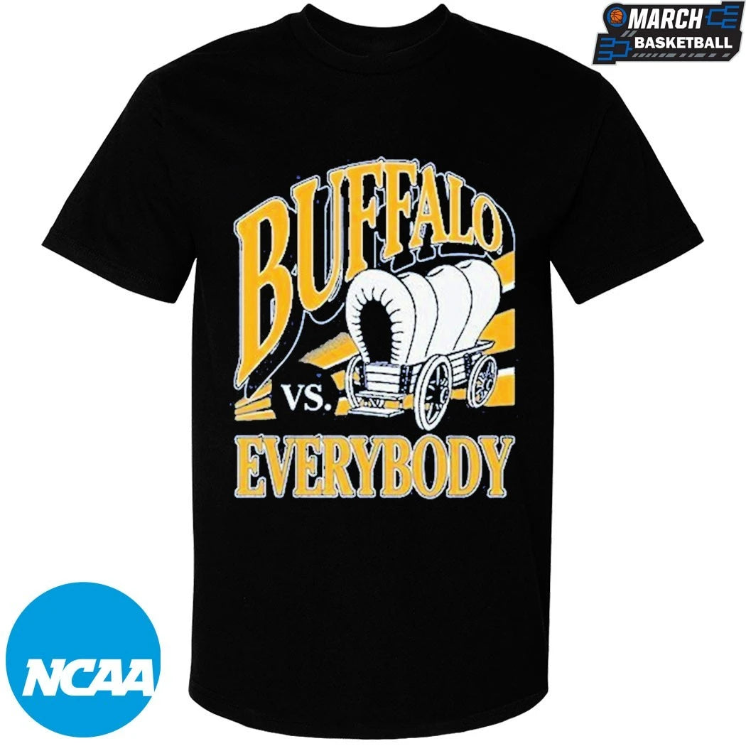 Buffalo Sabres Vs. Everybody Covered Wagon T-Shirts