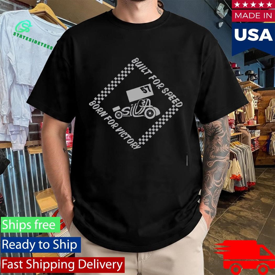 Built For Speed Design Maroon Shirt