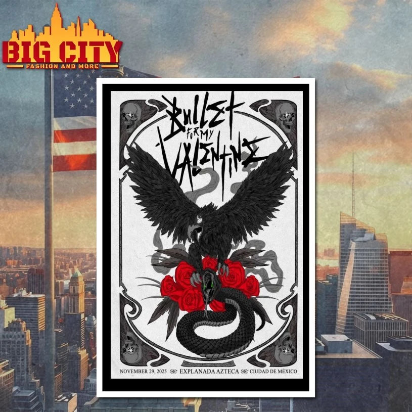 Bullet For My Valentine November 29 2025 Ciudad De Mexico Poster shirt