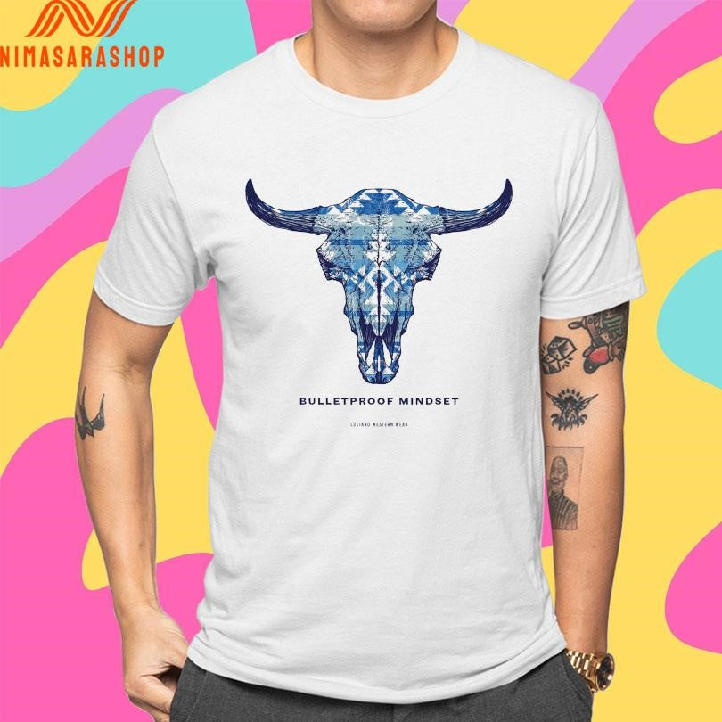 Bulletproof Mindset Luciano Western Wear Aztec Skull Shirts