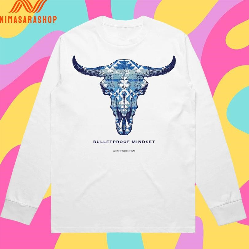 Bulletproof Mindset Luciano Western Wear Aztec Skull Shirts