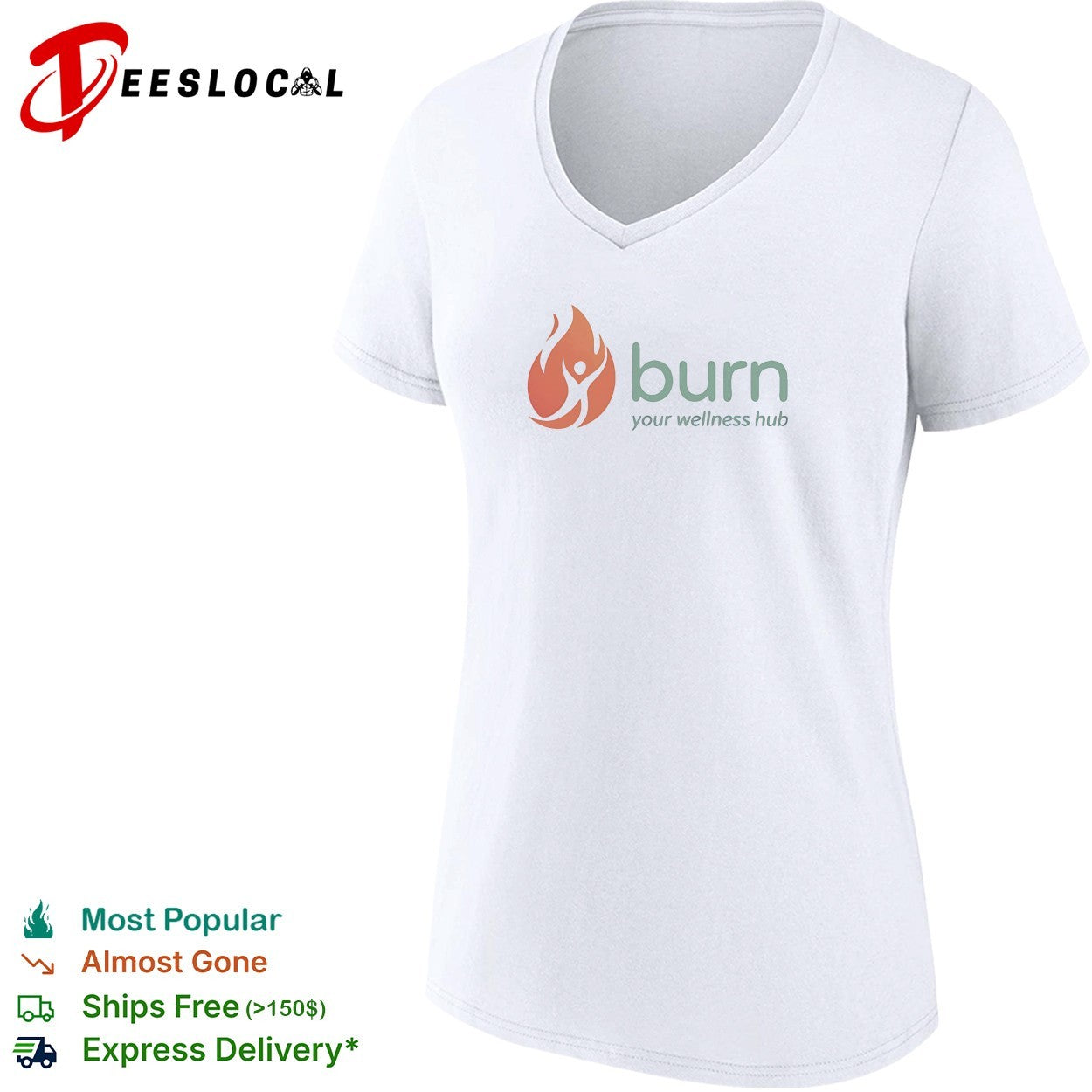 Burn your wellness hub logo shirt
