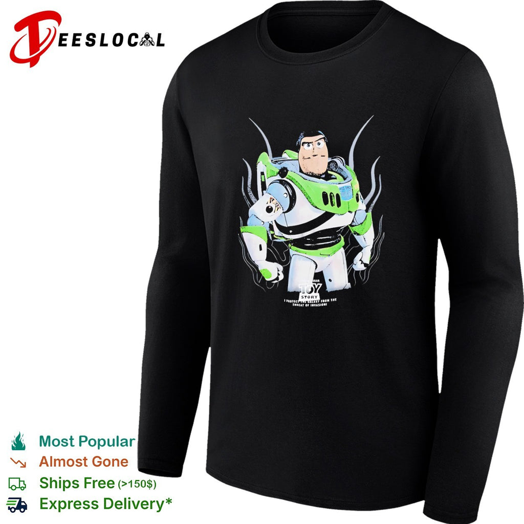 Buzz Lightyear Toy Story I protect the galaxy from the threat of invasion shirt