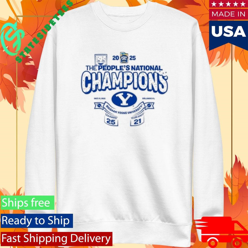 Byu Cougars 2025 Pop Tarts Bowl The Peoples National Champions Shirt