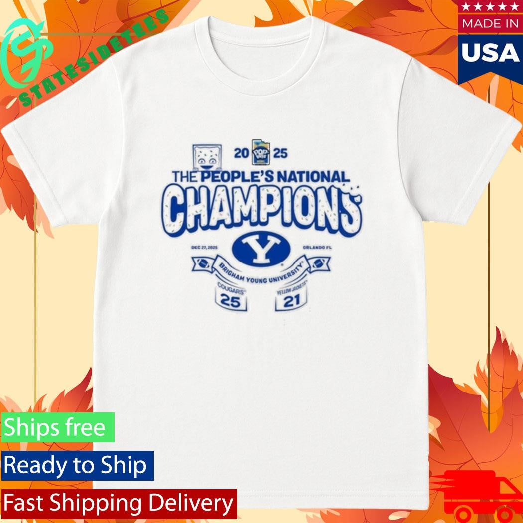 Byu Cougars 2025 Pop Tarts Bowl The Peoples National Champions Shirt