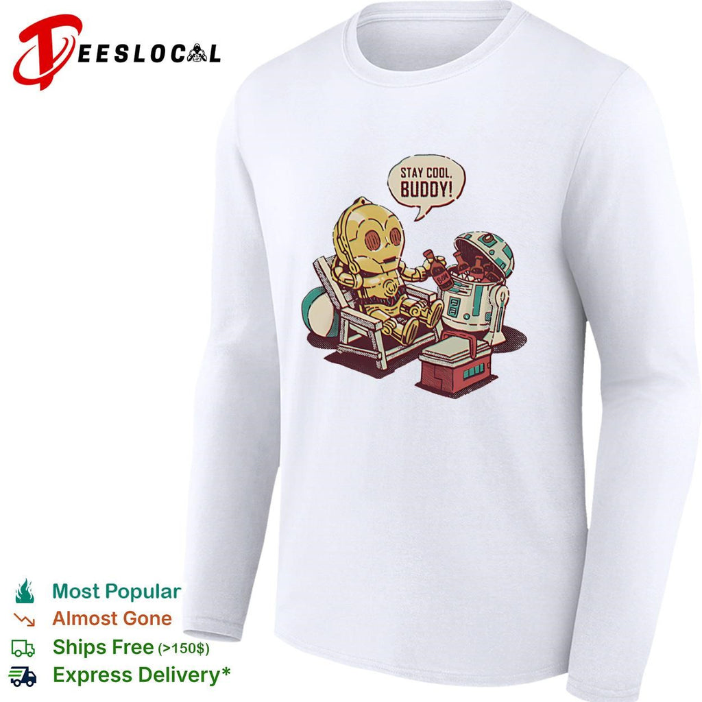 C-3PO and R2-D2 Stay Cool Buddy shirt