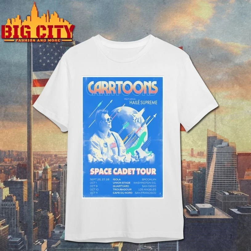 CARRTOONS Space Cadet Tour 2026 Poster shirt