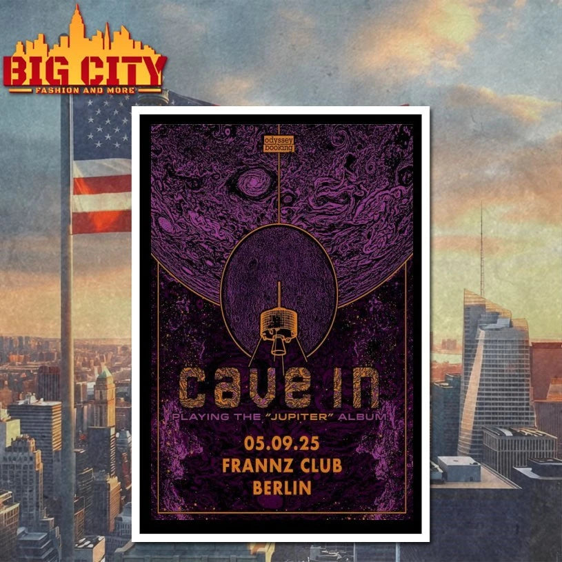 CAVE IN Frannz Club, Berlin, Germany Live Sept 05 2025 Poster shirt
