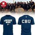 CBU Baseball JESUSWON Two Sided Shirt