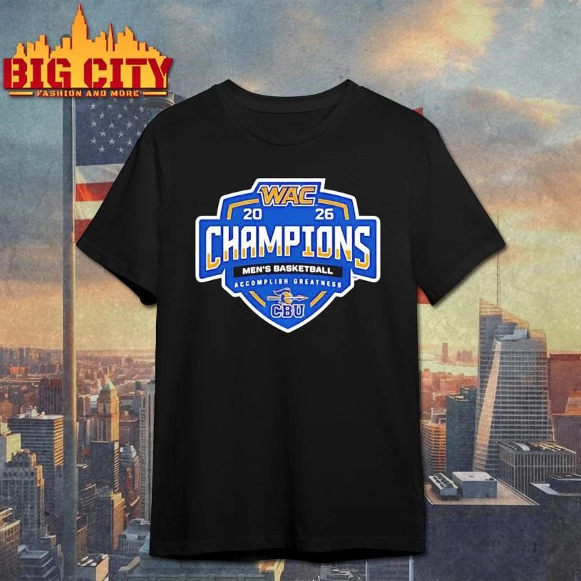 CBU Basketball WAC Champions 2026 Shirt