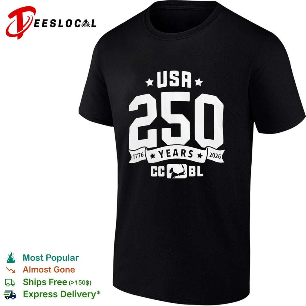 CCBL USA 250 years 1776 2026 batter logo shirt