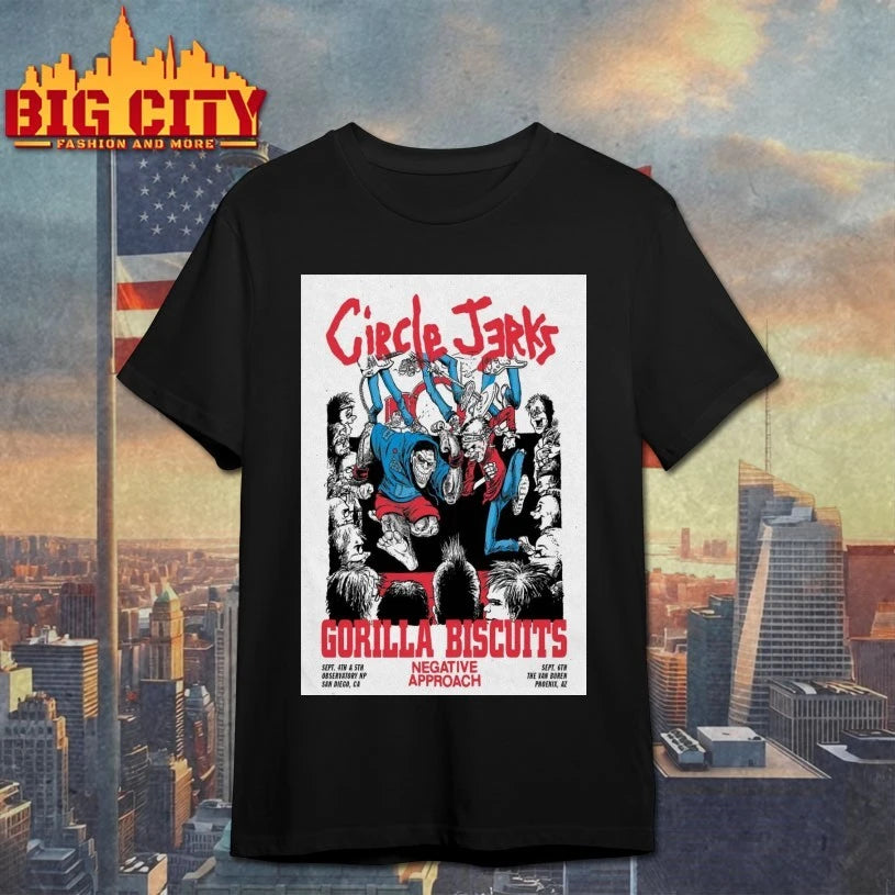 CIRCLE JERKS x GORILLA BISCUITS Sep 4, 5 2025 San Diego, CA Poster Shirts