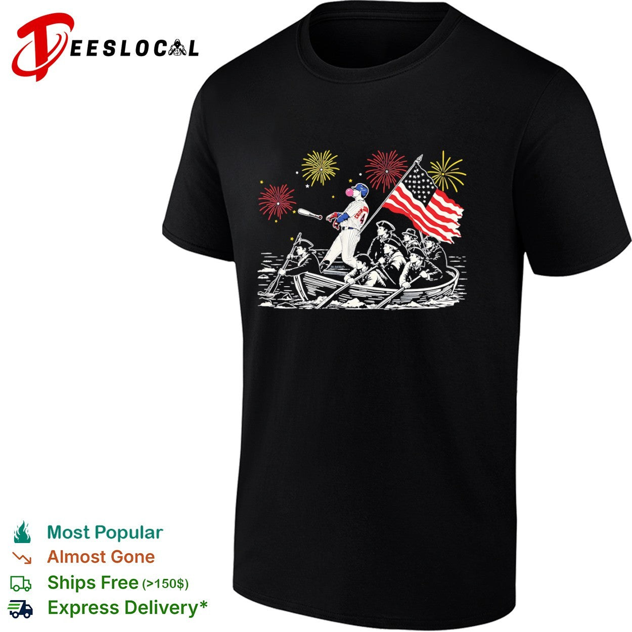 CJ Cron Colorado Rockies MLB Washington Crossing the Delaware shirt