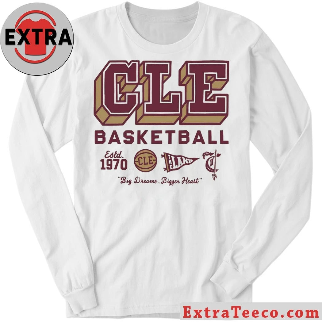 CLE Basketball Varsity Icons Big Dreams Bigger Hearts T-Shirt