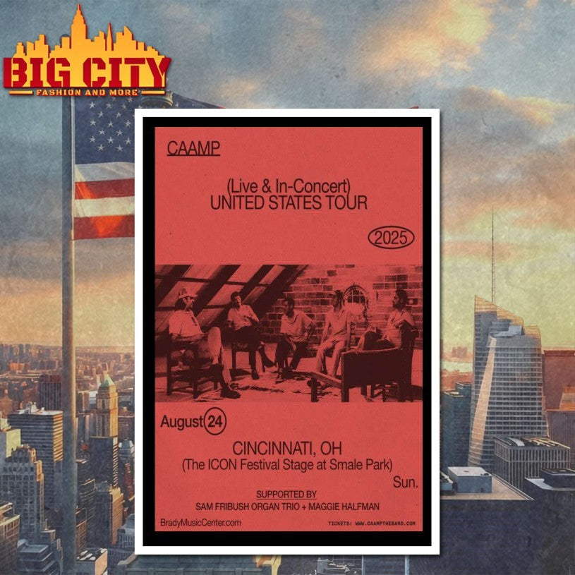 Caamp Aug 24, 2025 Smale Park, Cincinnati, OH Poster Shirt