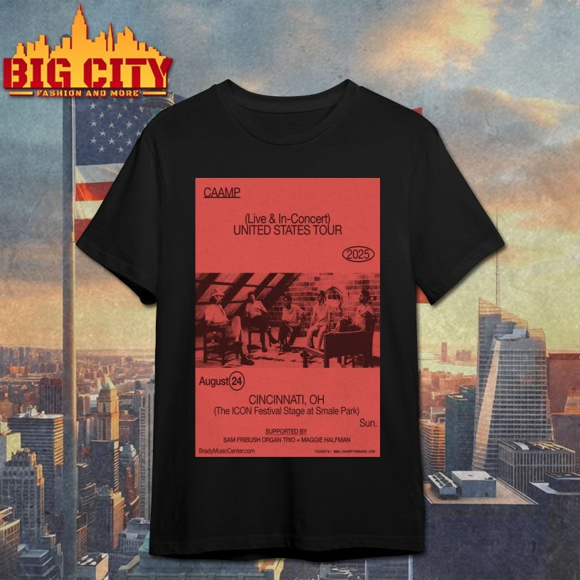 Caamp Aug 24, 2025 Smale Park, Cincinnati, OH Poster Shirt