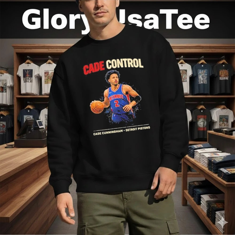 Cade Control Cade Cunningham Detroit Pistons 2 Graphic Shirt
