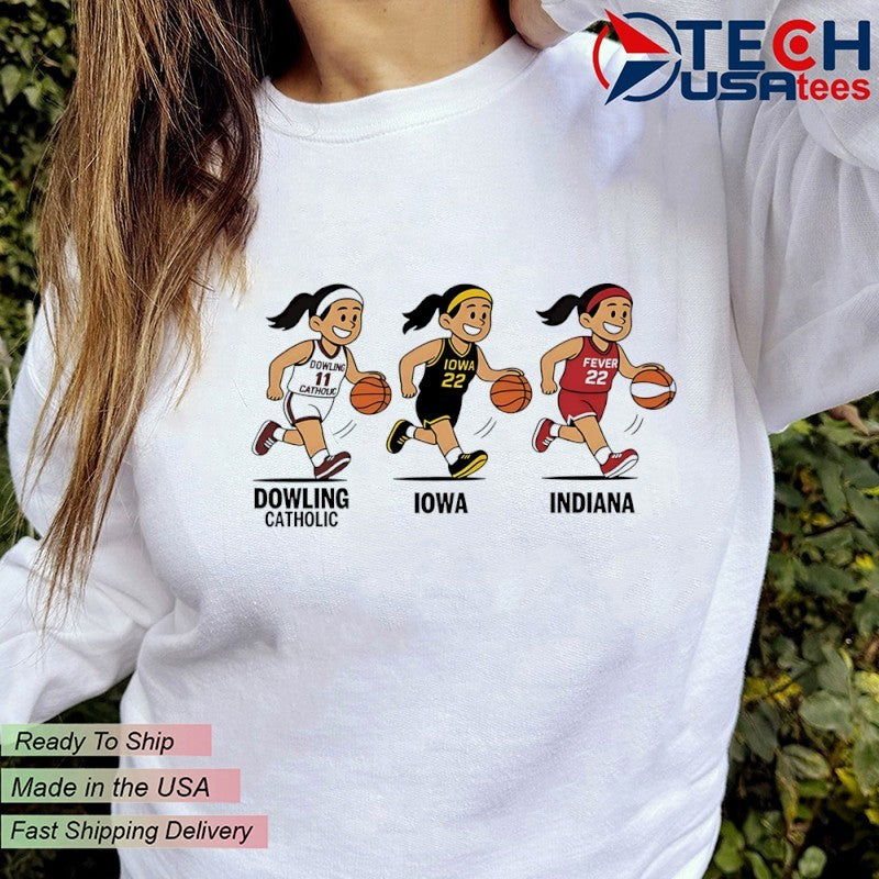 Caitlin Clark Evolution Dowling Catholic Iowa Indiana shirt