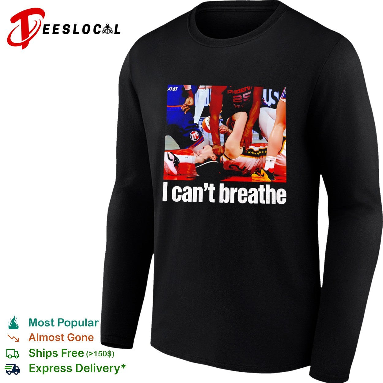Caitlin Clark Indiana Fever WNBA I can’t breathe shirt