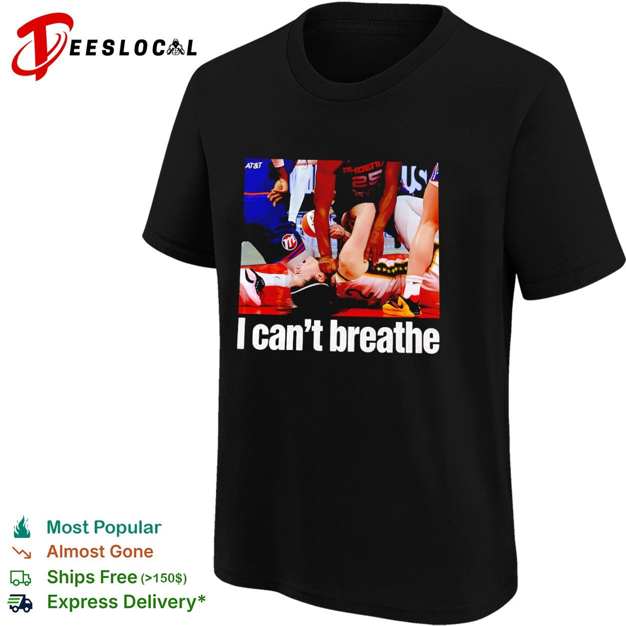 Caitlin Clark Indiana Fever WNBA I can’t breathe shirt