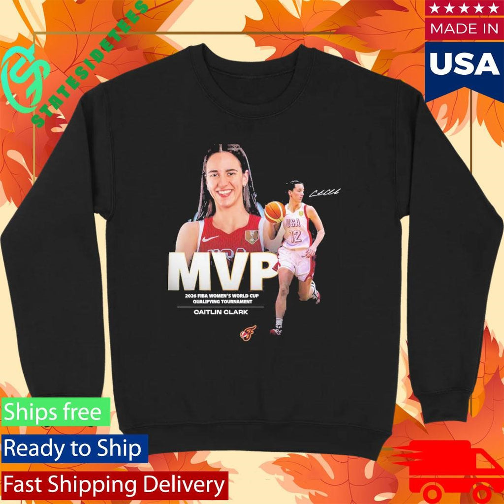 Caitlin Clark MVP 2026 FIBA Women’s World Cup Qualifying Tournament Signature T-Shirt