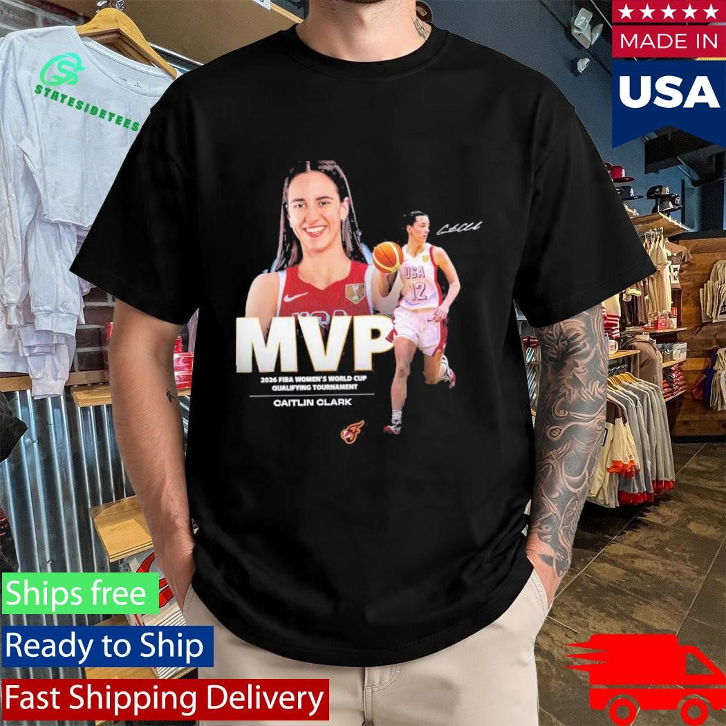 Caitlin Clark MVP 2026 FIBA Women’s World Cup Qualifying Tournament Signature T-Shirt