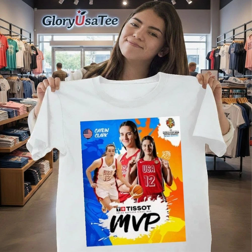 Caitlin Clark Named TISSOT MVP At FIBA s Basketball World Cup 2026 Qualifying Tournament Shirt