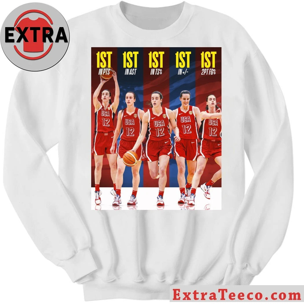 Caitlin Clark has been running the show for Team USA, and the numbers back it up Shirt