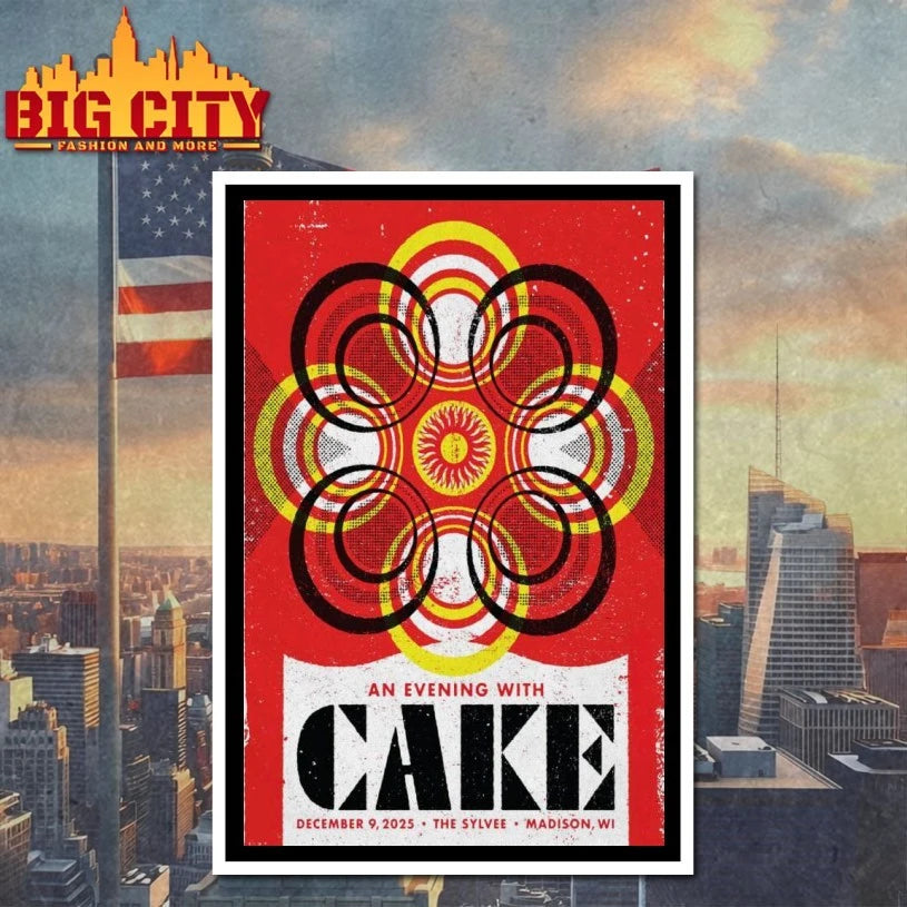 Cake Dec 9 2025 The Sylvee, Madison, WI Poster shirt