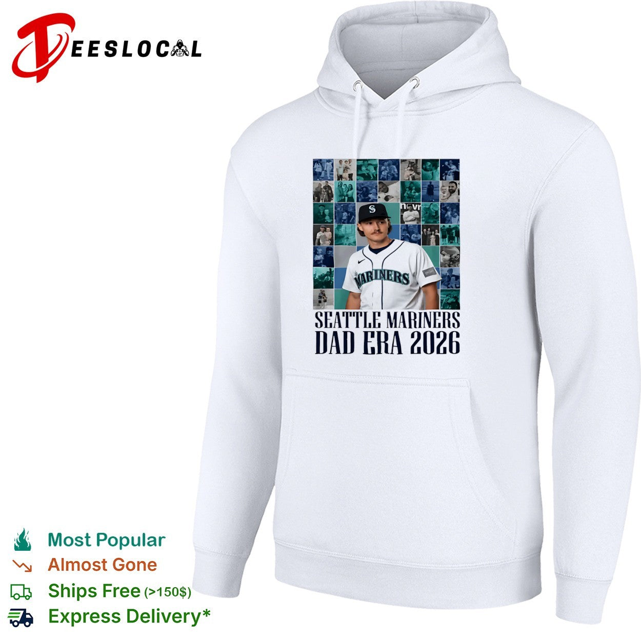 Cal Raleigh Seattle Mariners MLB Seattle Mariners Dad Era 2026 shirt