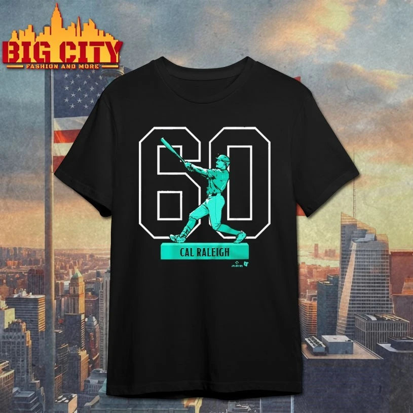 Cal Raleigh Seattle Mariners Mlb Baseball Historic 60 Home Run Season 2025 Shirt