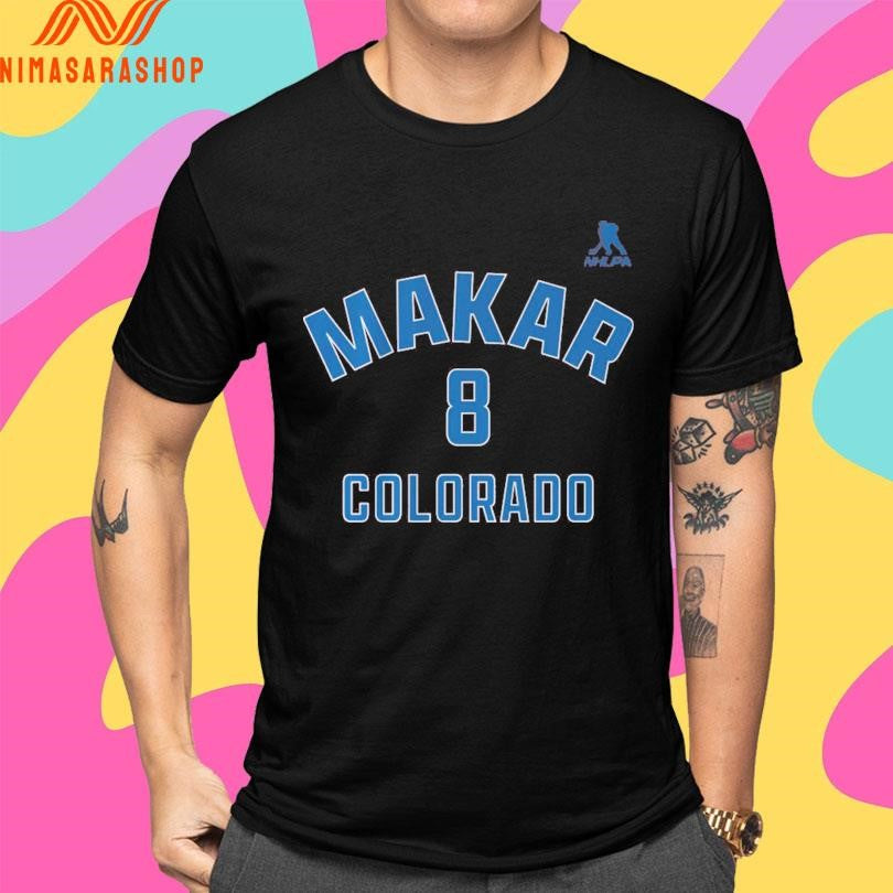 Cale Makar 8 Colorado Shirts