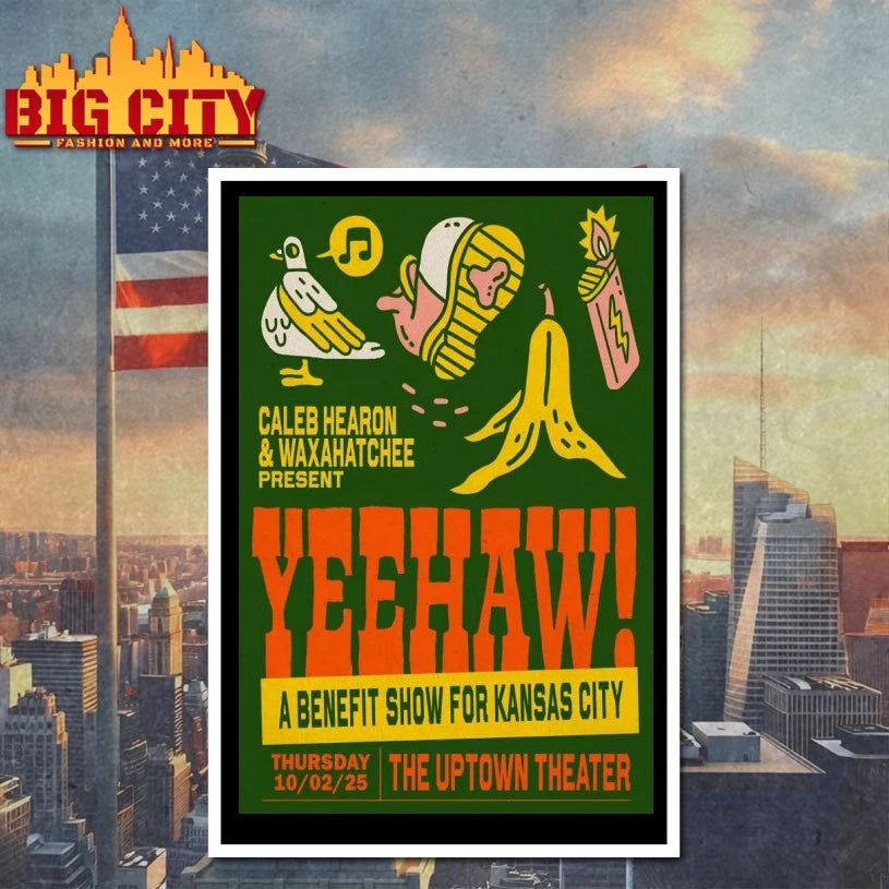 Caleb Hearon And Waxahatchee 10.2.2025 Uptown Theater In Kansas Poster shirts