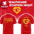 Calgary Flames Healthcare Appreciation Night 2026 NHL Two Sided Shirt