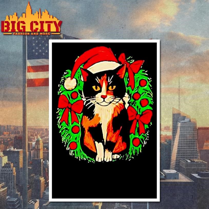 Calico Christmas Cat Cute Holiday Kitty Shirt
