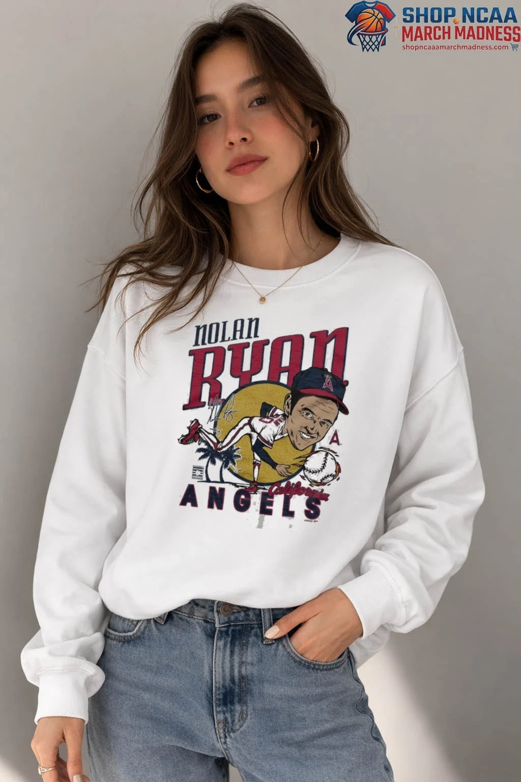 California Angels Nolan Ryan Signature Shirt