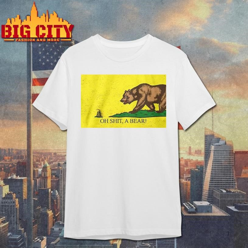 California State Vs Snake Garden Flag Oh Shit A Bear 2025 Shirt