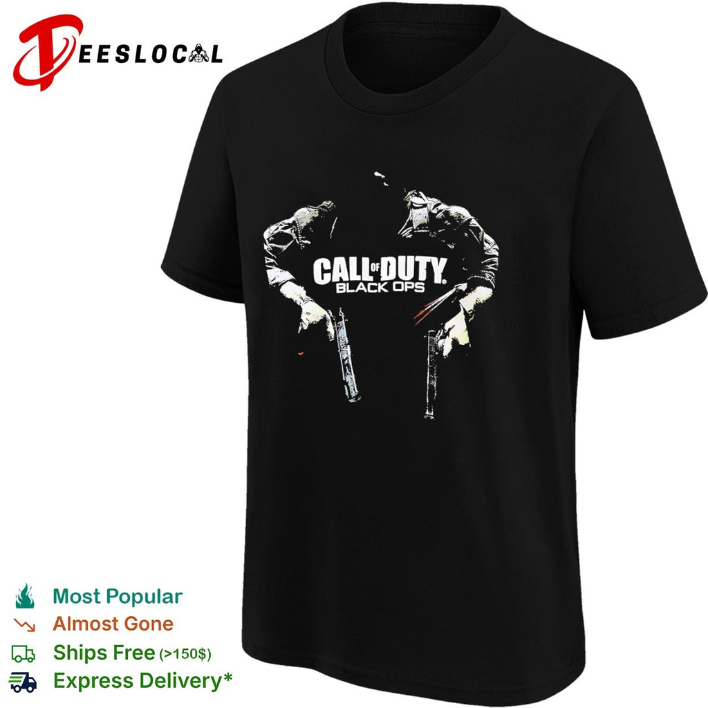 Call of Duty Black Ops dual M1911 pistols gaming shirt