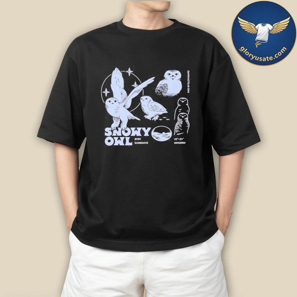 Camp Mustelid Snowy Owl Boxy Tee