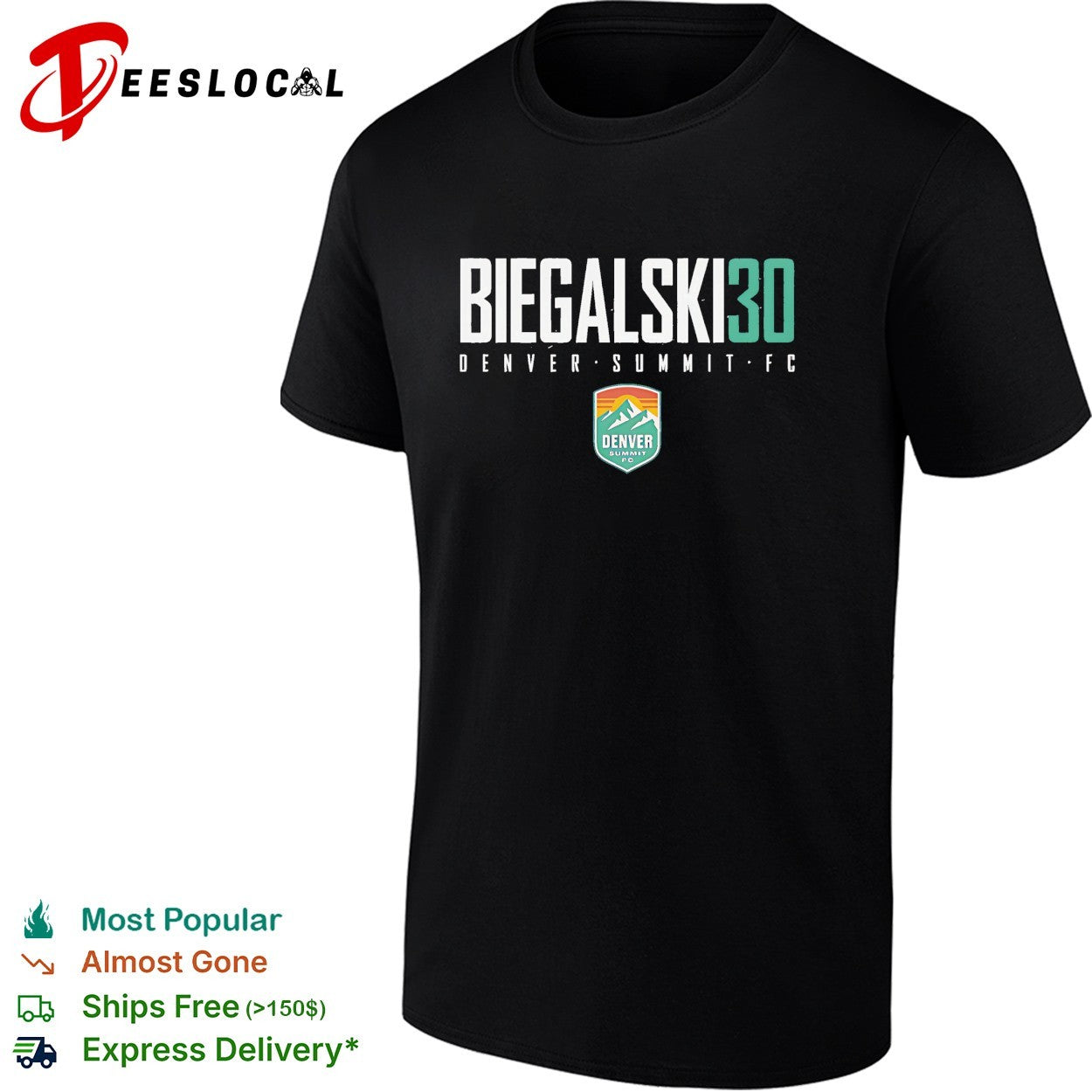 Camryn Biegalski 30 Denver Summit FC professional women’s soccer team shirt