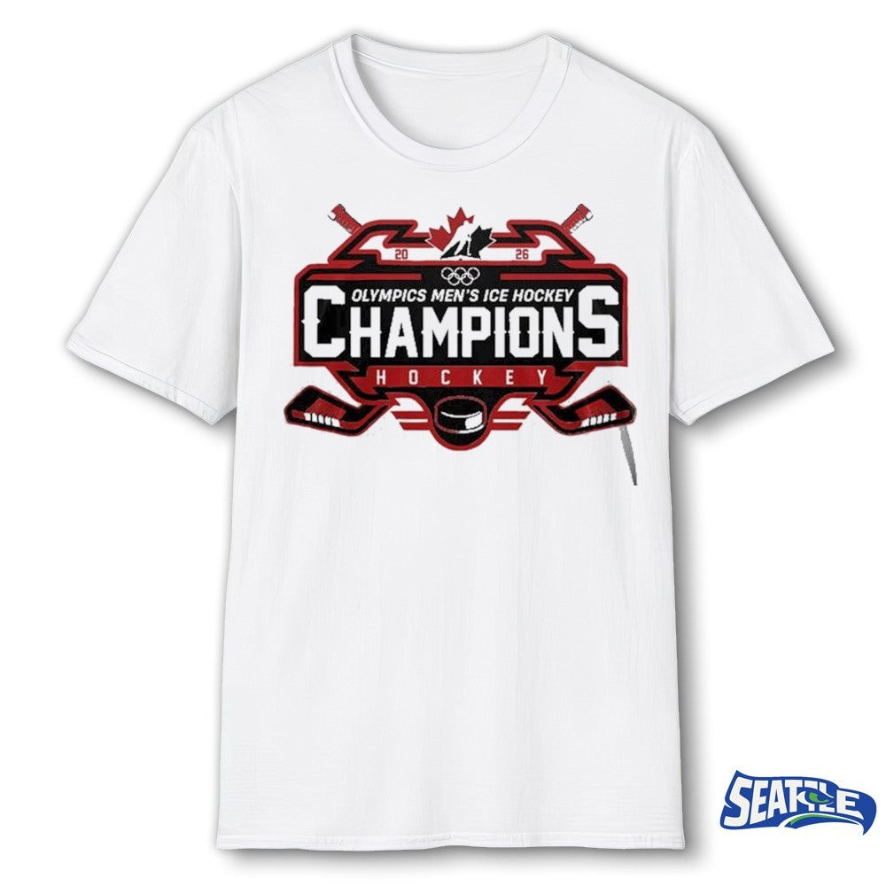 Canada 2026 Olympic Men’s Ice Hockey Champions 2026 Celebrate Logo shirt