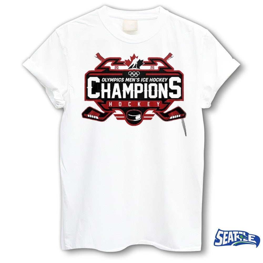 Canada 2026 Olympic Men’s Ice Hockey Champions 2026 Celebrate Logo shirt