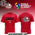 Canada Baseball World Baseball Classic 2026 Logo Two Sided Hoodie T-Shirt